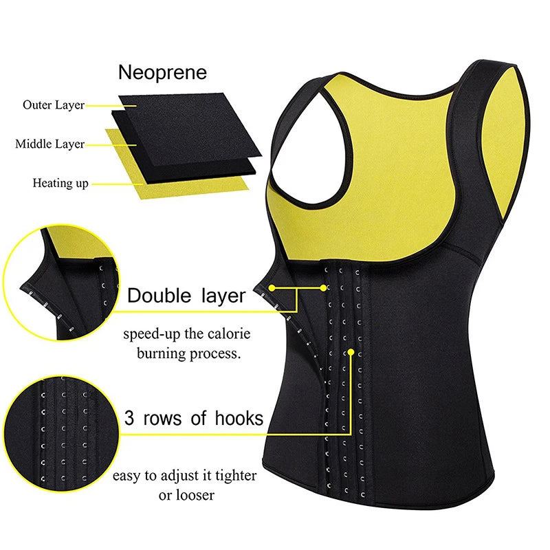 JetSetShape™ Body Slimming Waist Trainer Sweat Vest