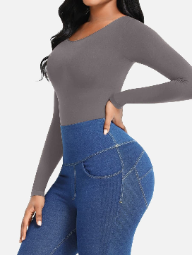 JetSetShape™ Seamless Long Sleeve Bodysuit