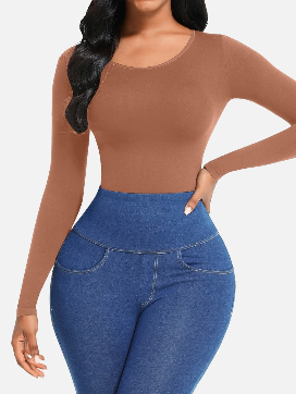 JetSetShape™ Seamless Long Sleeve Bodysuit