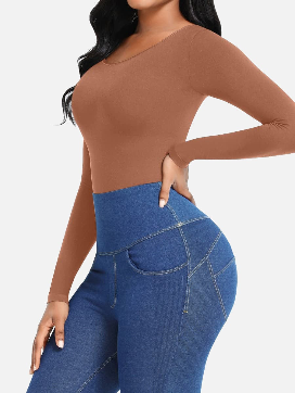 JetSetShape™ Seamless Long Sleeve Bodysuit