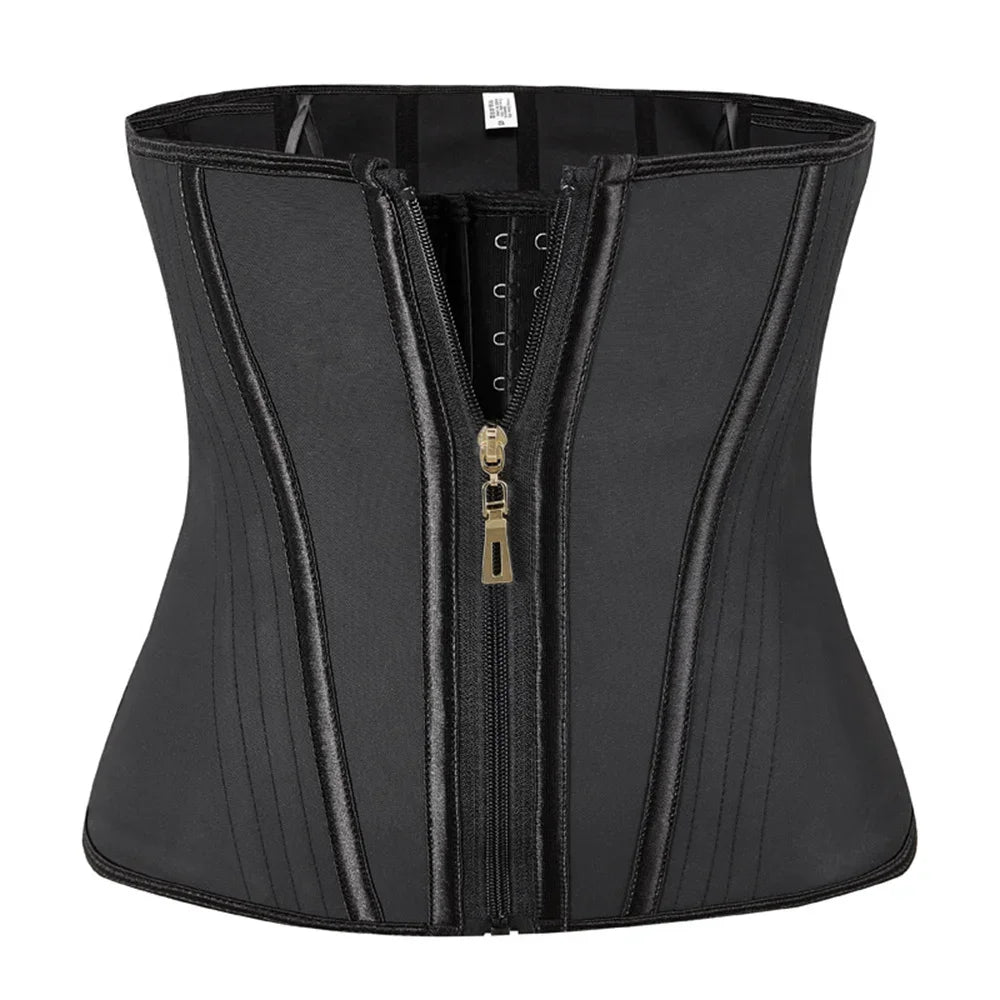 JetSetShape™Latex Waist Trainer Corset Steel Bone Belt