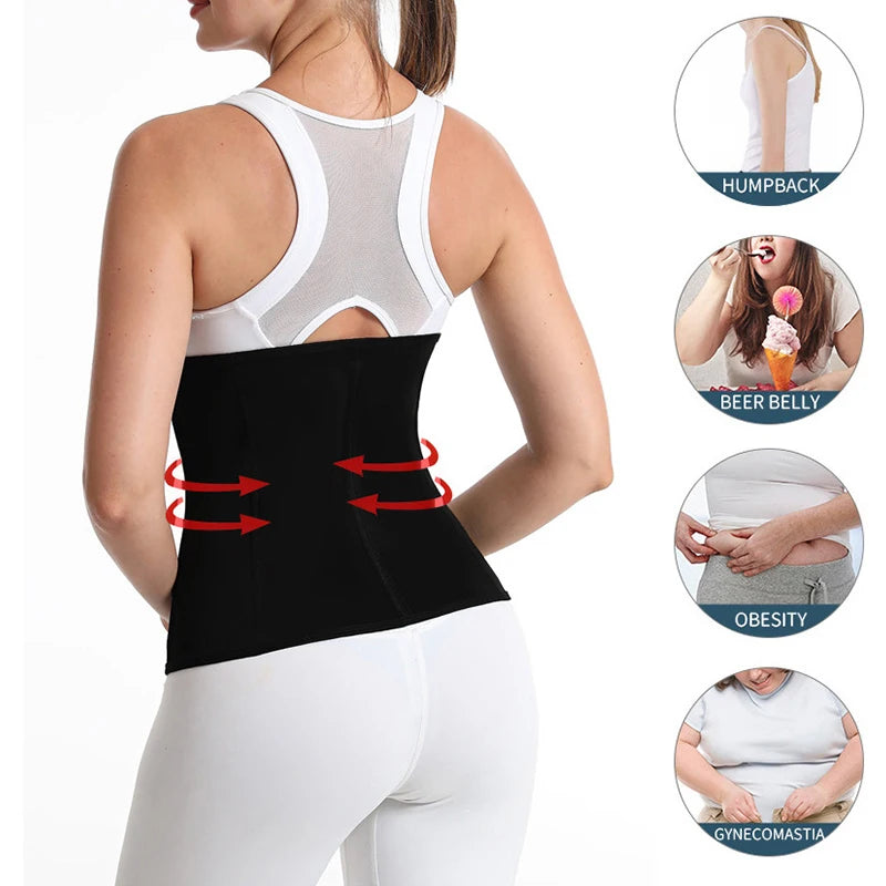 JetSetShape™ BurVogue Waist Trainer Sweat Belt Sauna Corset