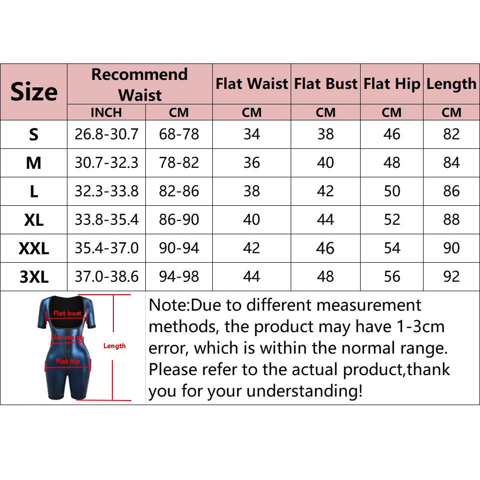 JetSetShape™ High Compression Sauna Sweat Bodysuit