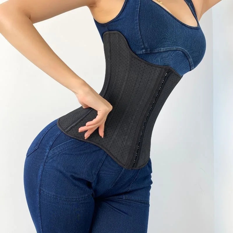 JetSetShape™ 25 Steel Bone Latex Waist Trainer Corset Body Shaper