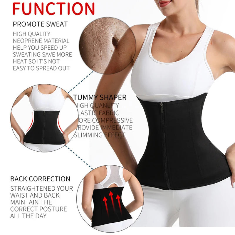 JetSetShape™ BurVogue Waist Trainer Sweat Belt Sauna Corset