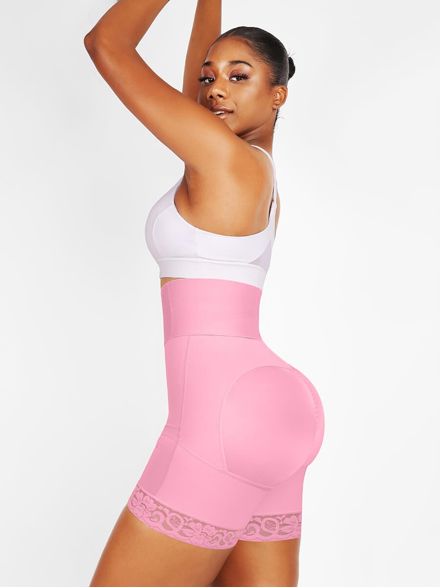 JetSetShape™ 3-Bones Triple-Belt High Waist Shaper Shorts