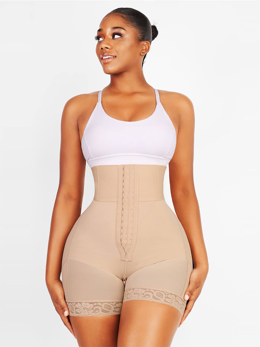 JetSetShape™ 3-Bones Triple-Belt High Waist Shaper Shorts