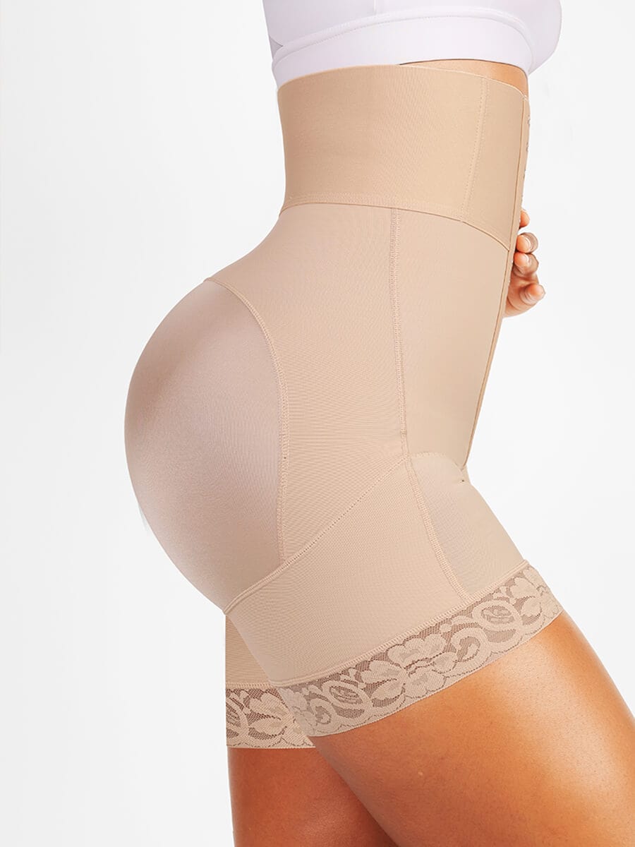 JetSetShape™ 3-Bones Triple-Belt High Waist Shaper Shorts