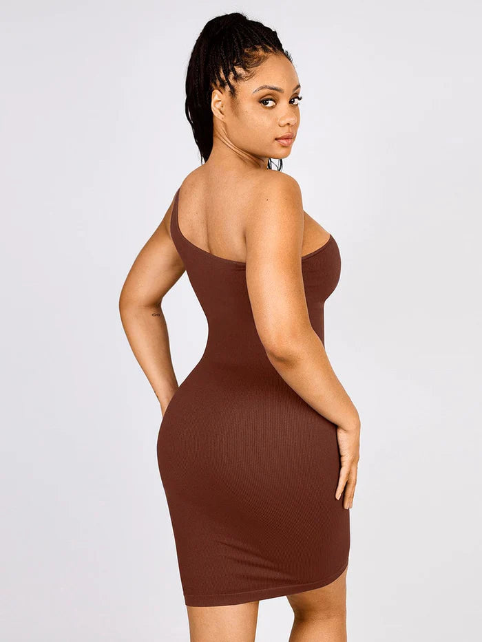 JetSetShape™ Seamless Eco-friendly Shaper Dress (One Shoulder Style)