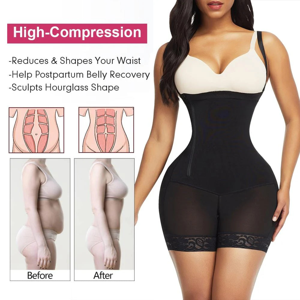 JetSetShape™ Pretty Side-Zip Detachable Strap Body Shaper