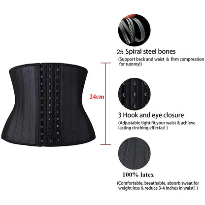 JetSetShape™ Short Torso Latex Waist Trainer Belt