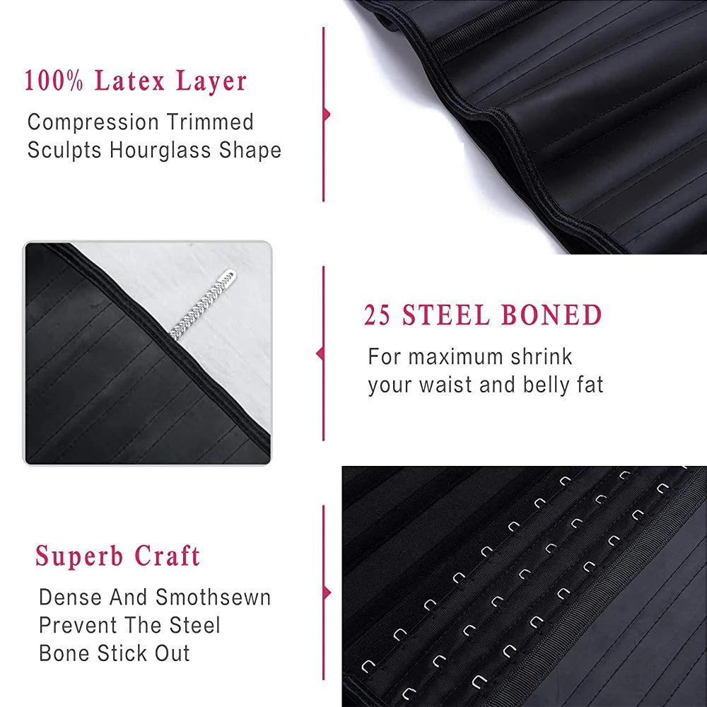 JetSetShape™ Short Torso Latex Waist Trainer Belt