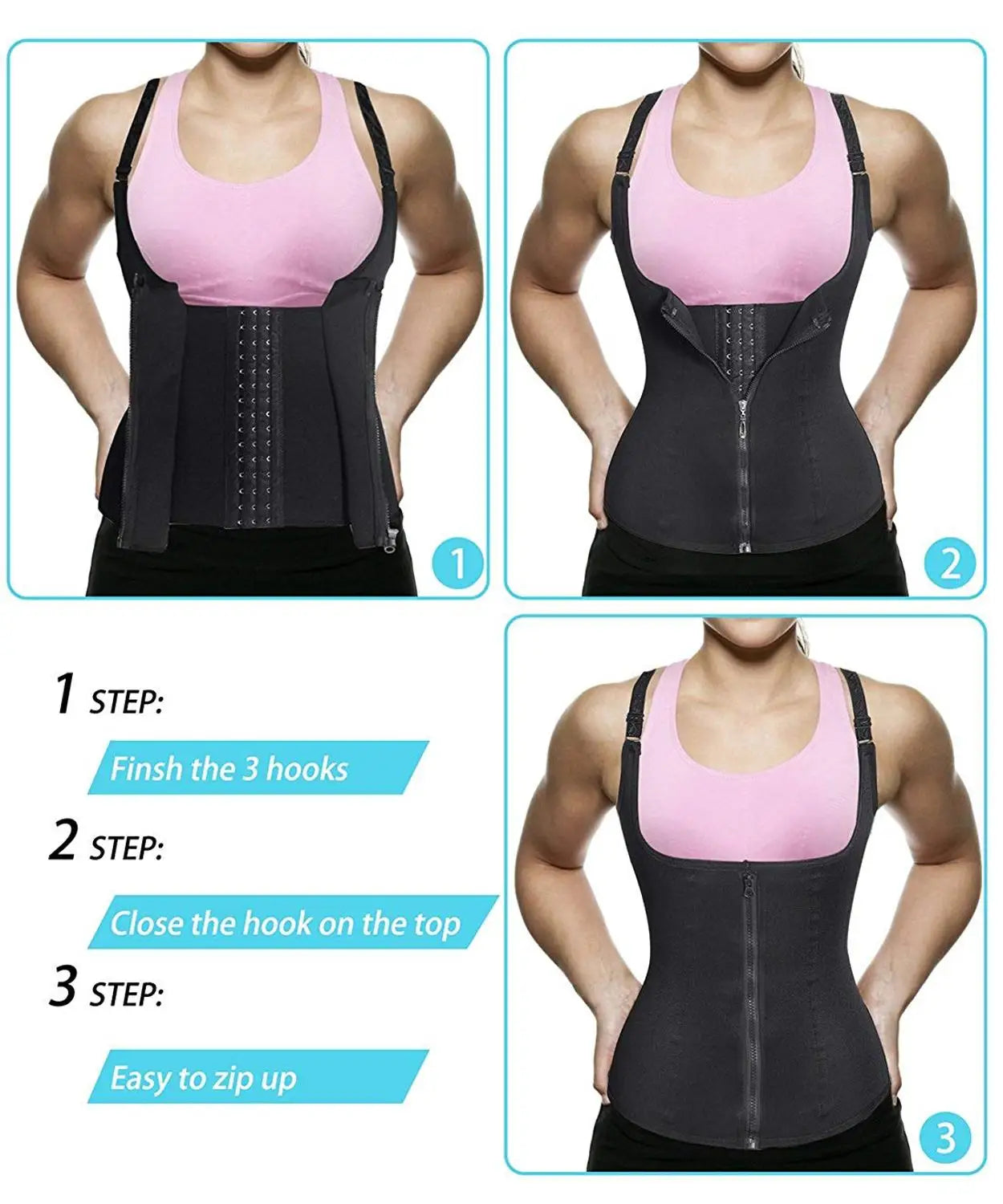 JetSetShape™ Plus Size Waist Trainer Slimming Vest