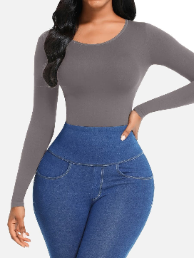 JetSetShape™ Seamless Long Sleeve Bodysuit