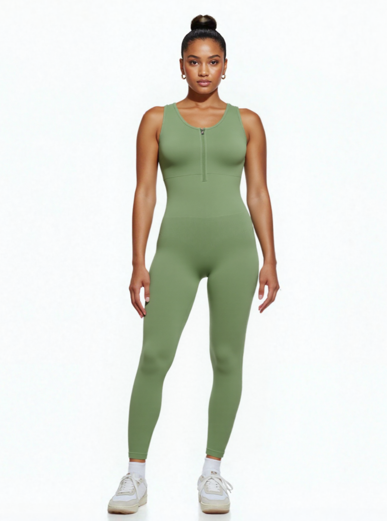 JetSetShape™ Zipper Front Shaping Bodysuit with Bra Support