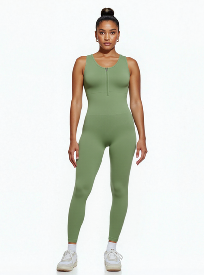 JetSetShape™ Zipper Front Shaping Bodysuit with Bra Support