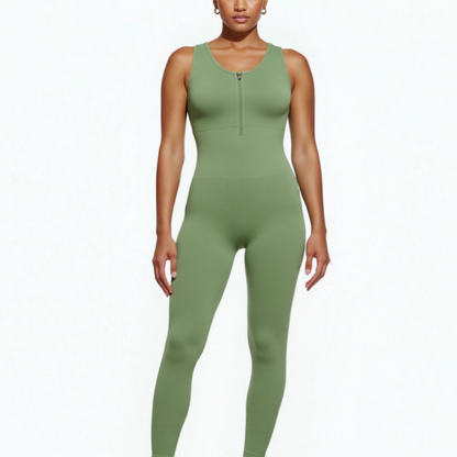 JetSetShape™ Zipper Front Shaping Bodysuit with Bra Support