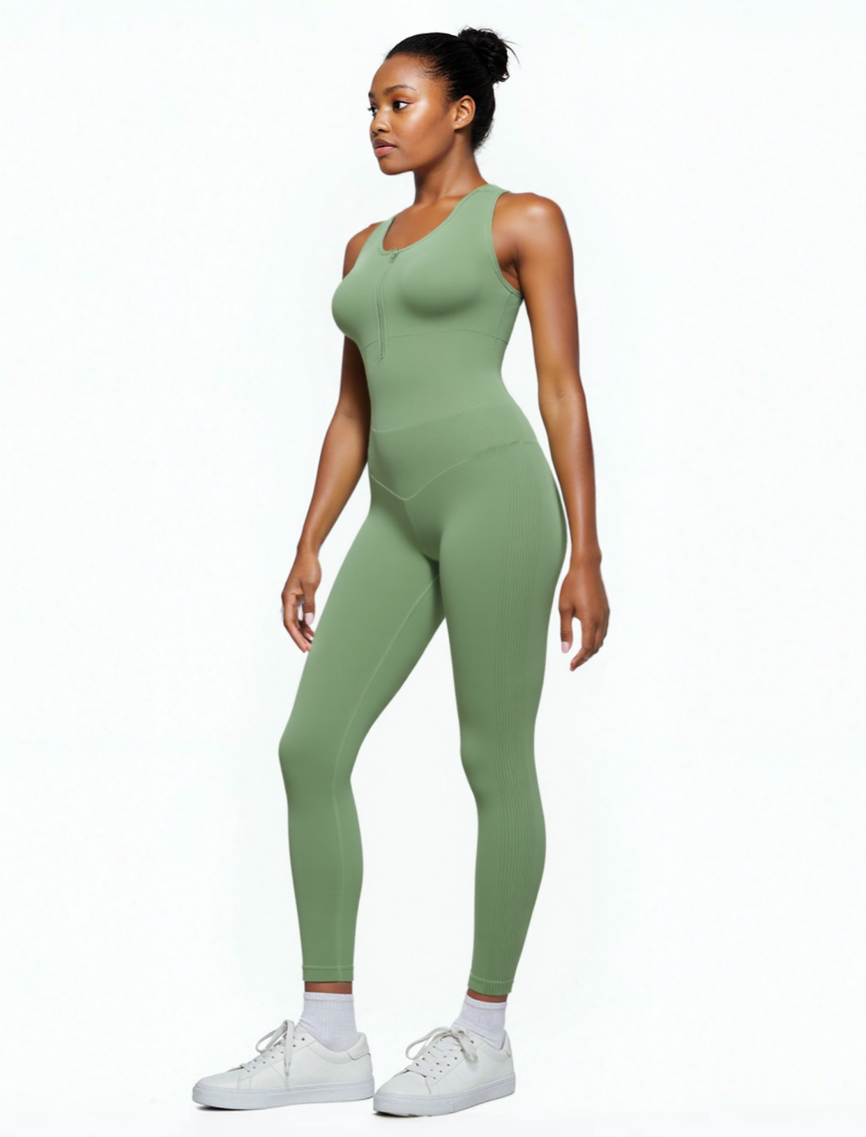 JetSetShape™ Zipper Front Shaping Bodysuit with Bra Support