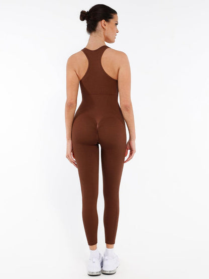 JetSetShape™ Zipper Front Shaping Bodysuit with Bra Support
