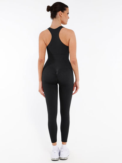 JetSetShape™ Zipper Front Shaping Bodysuit with Bra Support