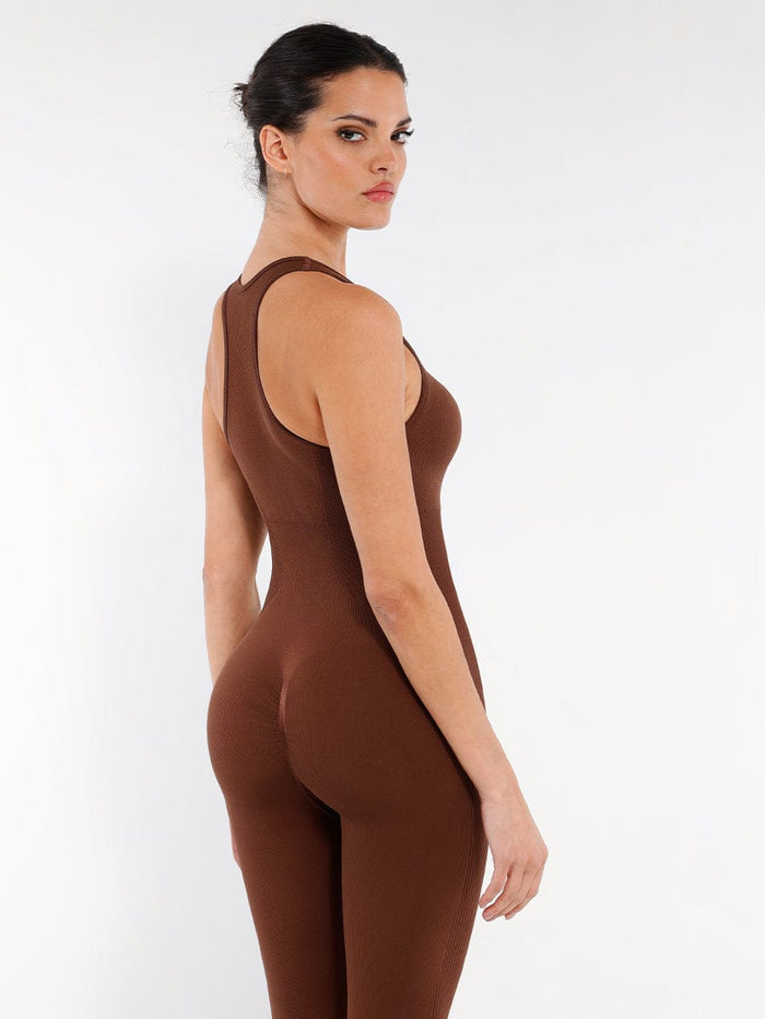 JetSetShape™ Zipper Front Shaping Bodysuit with Bra Support