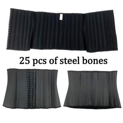 JetSetShape™ Latex Waist Trainer Corset 25 Steel Bone