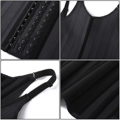 JetSetShape™ 25 Steel Bone Latex Waist Trainer Vest