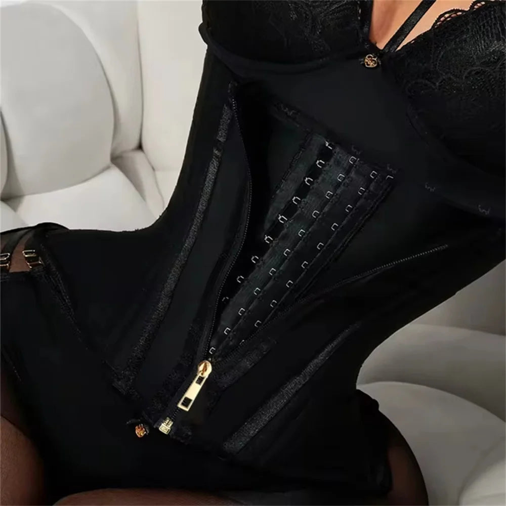 JetSetShape™Latex Waist Trainer Corset Steel Bone Belt