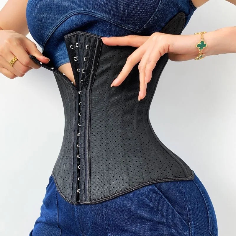 JetSetShape™ 25 Steel Bone Latex Waist Trainer Corset Body Shaper