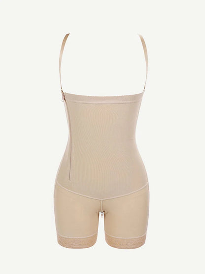 JetSetShape™ Pretty Side-Zip Detachable Strap Body Shaper