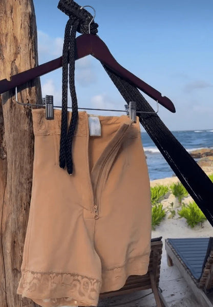 JetSetShape™ Front Zipper High Waist Butt Lifter Shorts