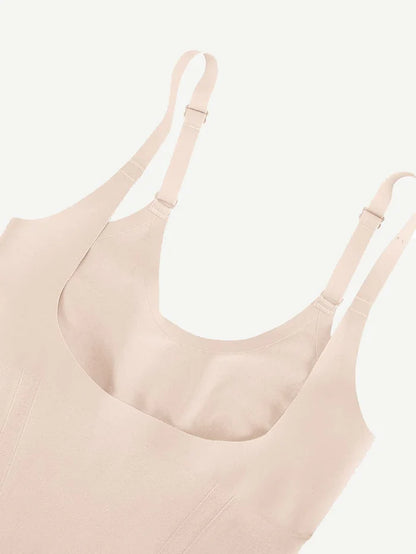 JetSetShape™ Seamless Open-Bust Abdomen Flattening Mid-Thigh Bodysuit