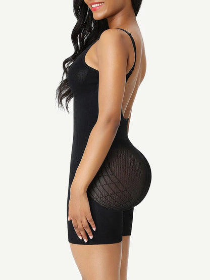 JetSetShape™ Seamless Low Back Full Body Shapewear with Mesh Waist Control