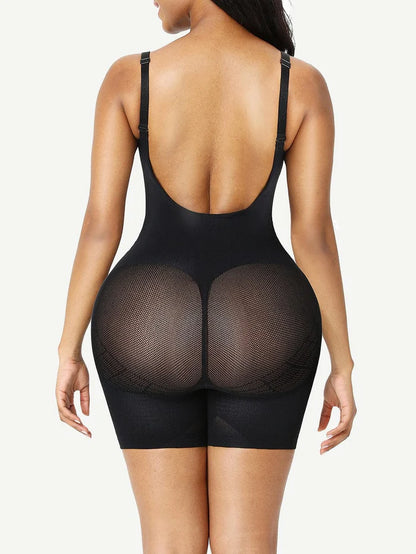 JetSetShape™ Seamless Low Back Full Body Shapewear with Mesh Waist Control