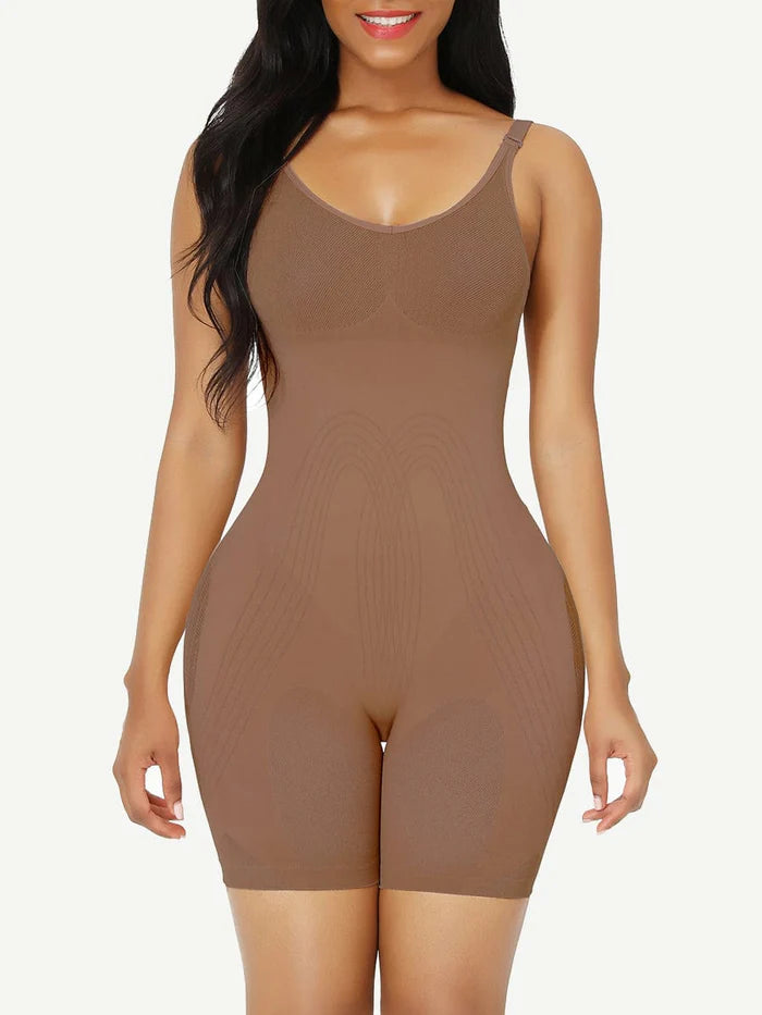 JetSetShape™ Seamless Low Back Full Body Shapewear with Mesh Waist Control