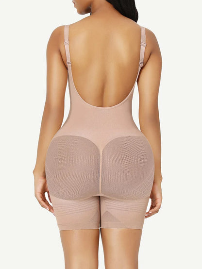 JetSetShape™ Seamless Low Back Full Body Shapewear with Mesh Waist Control