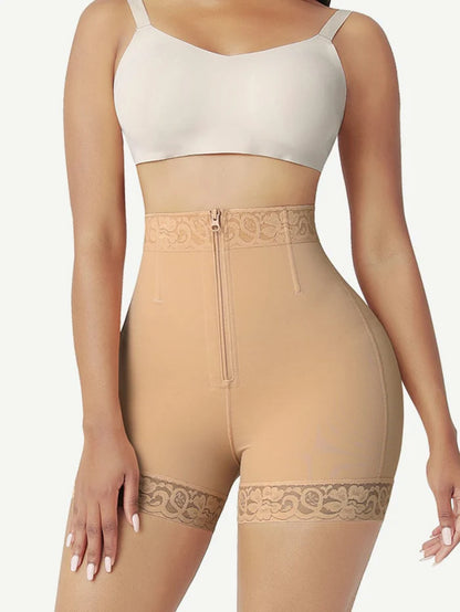 JetSetShape™ Front Zipper High Waist Butt Lifter Shorts