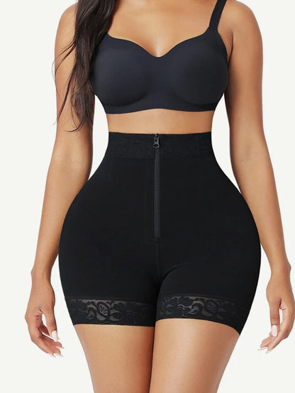 JetSetShape™ Front Zipper High Waist Butt Lifter Shorts