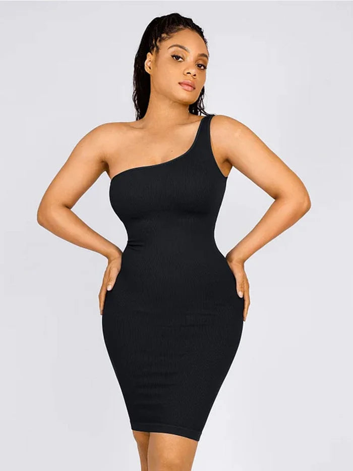 JetSetShape™ Seamless Eco-friendly Shaper Dress (One Shoulder Style)