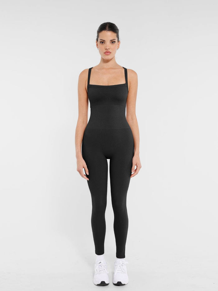 JetSetShape™ Zipper Front Shaping Bodysuit with Bra Support